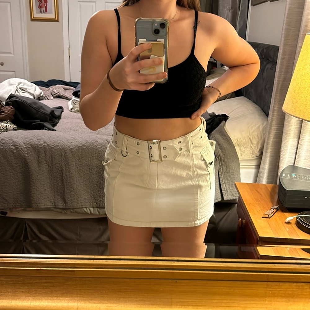 I.AM.GIA White Mini Skirt